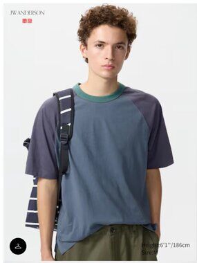 Uniqlo X JW Anderson Raglan T shirt Size M BNWT